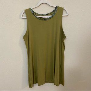 LOGO by Lori Goldstein LAYERS Swing Tank Top L